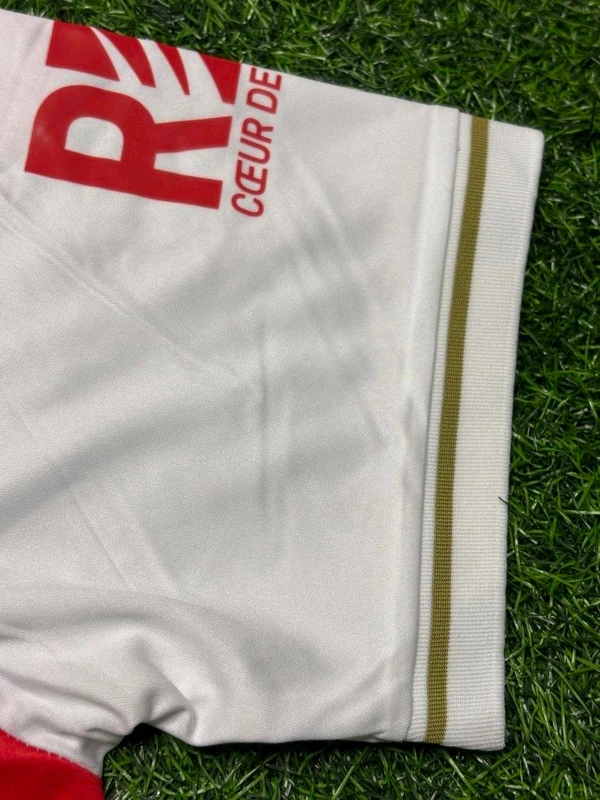 AS Monaco 25/26 Home Kit Player Edition Half Sleeve  - XXL