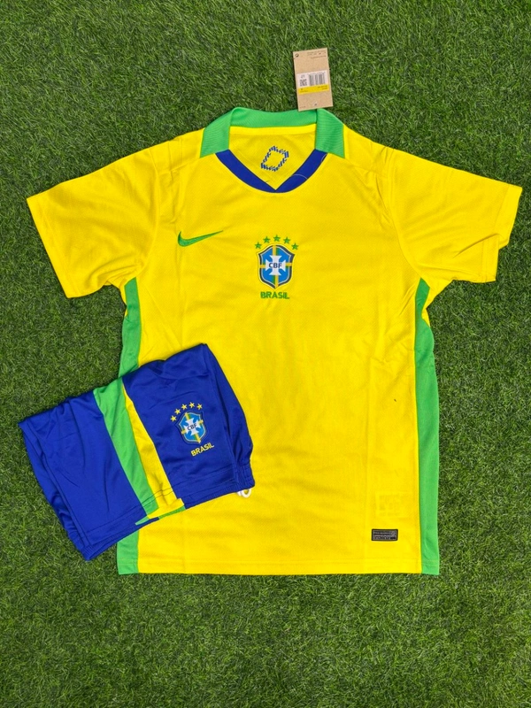 Brazil National Team 2025 Home Kit Fan Edition With short  - S