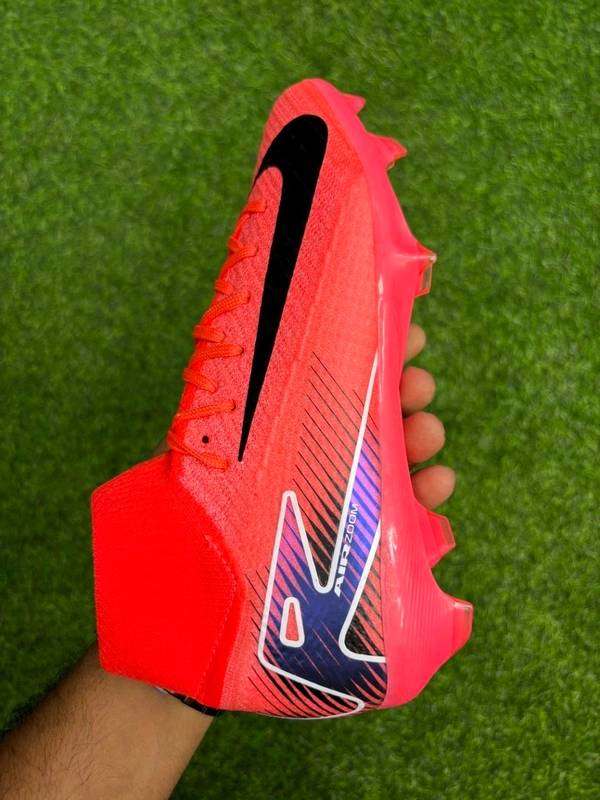 Mercurial Superfly 10 Red Black High-top FG With Lace - 7.5