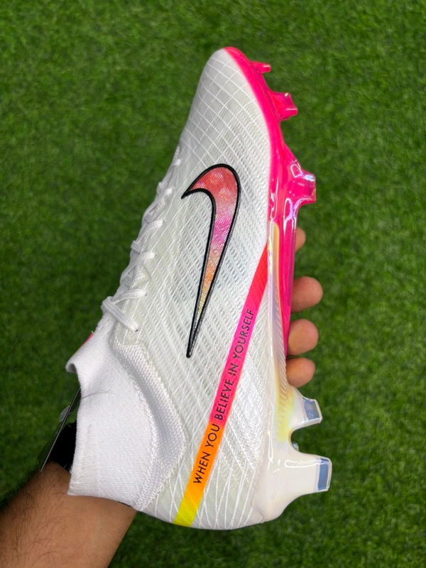 Mercurial Superfly 9 Elite White High-top FG With Lace (Marcus Rashford) - 5.5