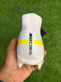 Mercurial Superfly 9 Elite White High-top FG With Lace (Marcus Rashford) - 7.5