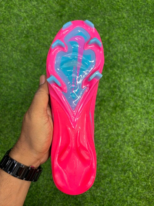 Mercurial Superfly 10 Pink Silver High-top FG With Lace  - 7