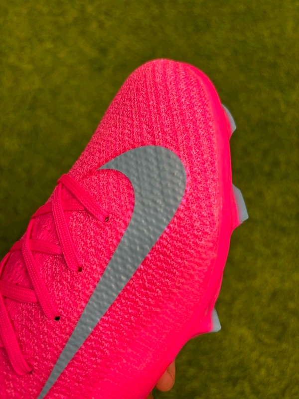Mercurial Superfly 10 Pink Silver High-top FG With Lace  - 7