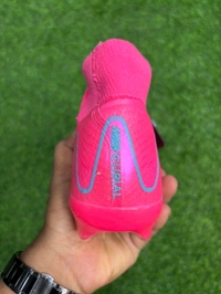 Mercurial Superfly 10 Pink Silver High-top FG With Lace  - 7.5