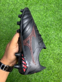 Mizuno Neo 3 Elite Black Red Colour FG With Lace - 6.5