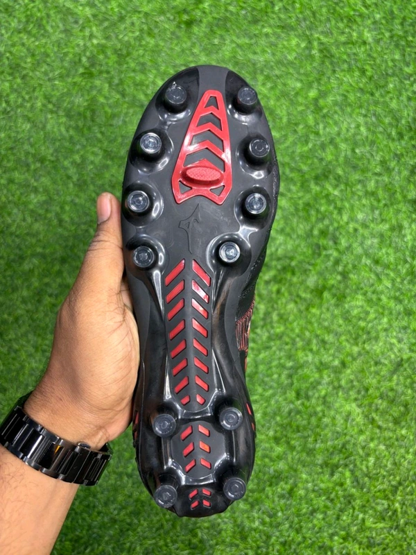 Mizuno Neo 3 Elite Black Red Colour FG With Lace - 7.5