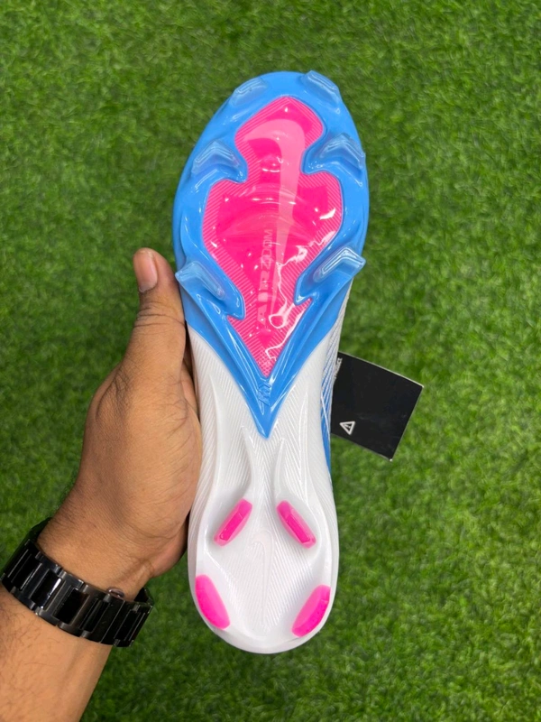 Mercurial Superfly 10 White Blue High-top FG With Lace  - 5.5