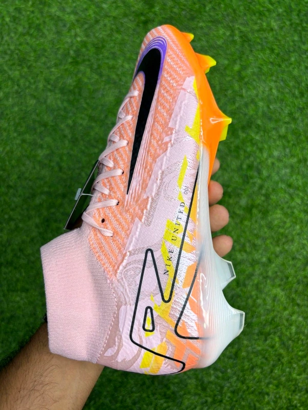 Mercurial Superfly 10 Light Orange High-top FG With Lace  - 7.5