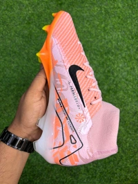 Mercurial Superfly 10 Light Orange High-top FG With Lace  - 7.5