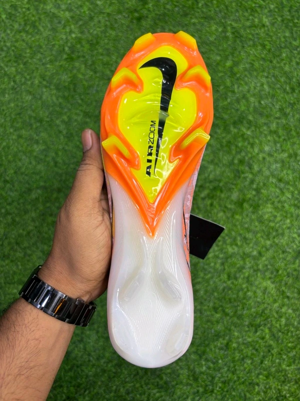 Mercurial Superfly 10 Light Orange High-top FG With Lace  - 7.5