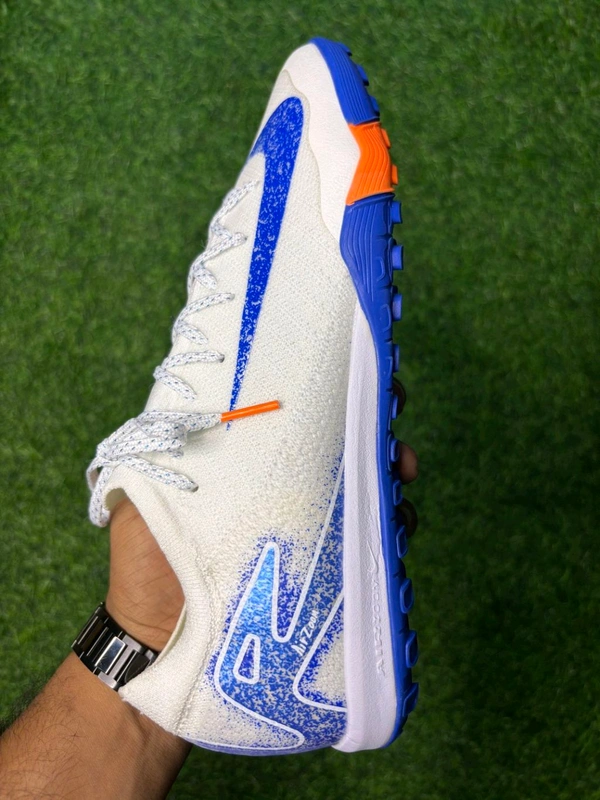 Mercurial Vapor 16 White Blue Low-top Turf/AG With Lace - 7.5