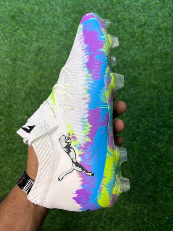 Future 8 Ultimate White And Mix Colour Low-top FG With Lace  - 8