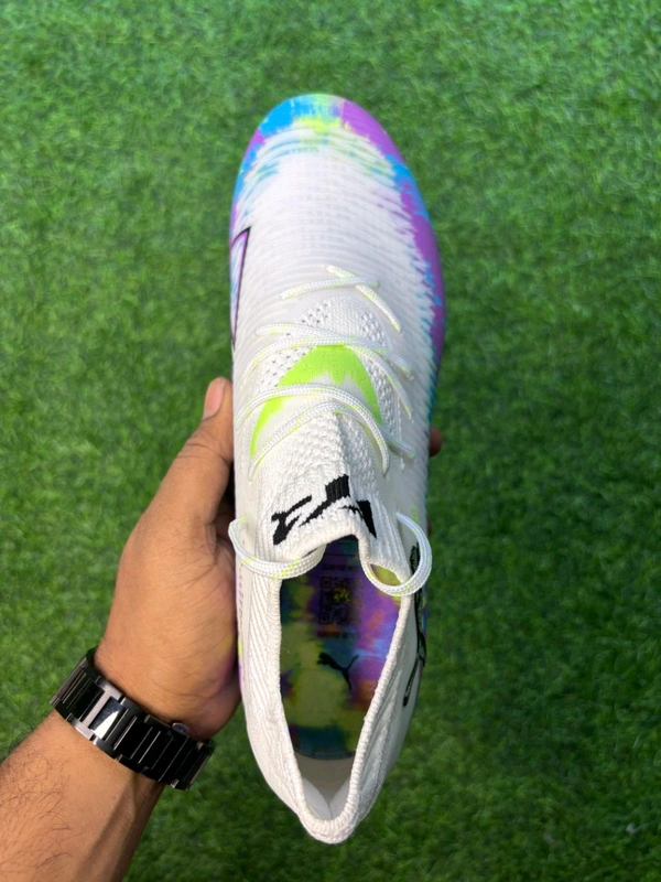 Future 8 Ultimate White And Mix Colour Low-top FG With Lace  - 8