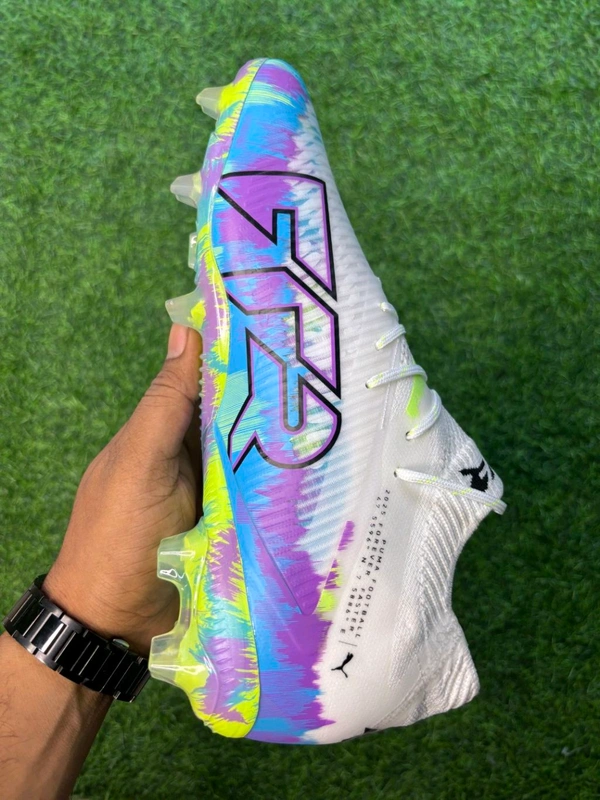 Future 8 Ultimate White And Mix Colour Low-top FG With Lace  - 8