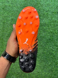 Future Z Black  Orange Colour Low-top FG/AG With Lace - 7.5