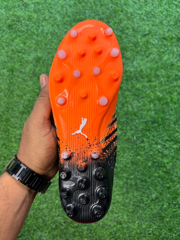 Future Z Black  Orange Colour Low-top FG/AG With Lace - 7.5