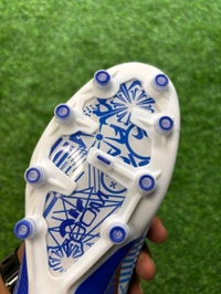 Mercurial Superfly 9 White Blue High-top FG/AG With Lace - 7.5