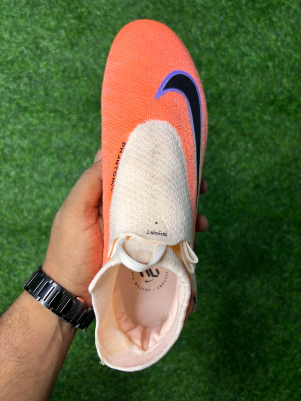PhantomGX Orange Colour High-top FG With Lace - 7