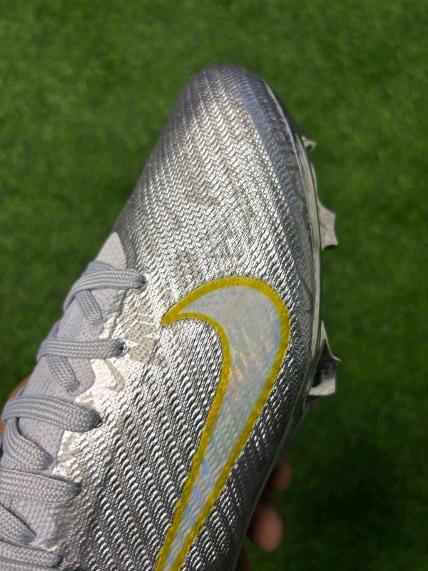 Mercurial Superfly 9 Silver Colour High-top FG With Lace - 6