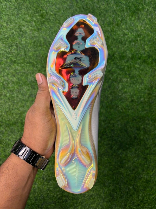 Mercurial Vapor 16 Glossy White Low-top FG With lace  - 7