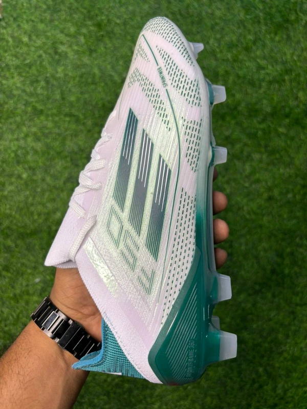 F50 Elite White Green Low-top FG With Lace - 8