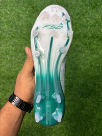 F50 Elite White Green Low-top FG With Lace - 8