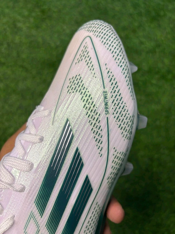 F50 Elite White Green Low-top FG With Lace - 8