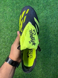 Predator Foldover Elite Black Green FG With Lace  - 8