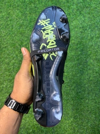 Predator Foldover Elite Black Green FG With Lace  - 8