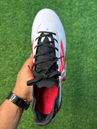 Copa Pure 3 White Red Colour Low-top FG With Lace  - 9.5