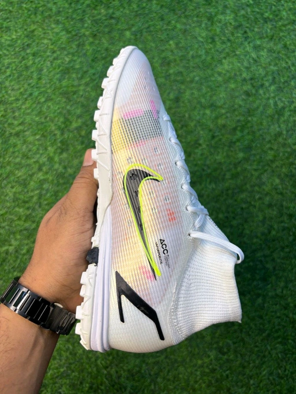 Mercurial Vapor 14 Rose Pink High-top Turf/AG With Lace  - 5.5