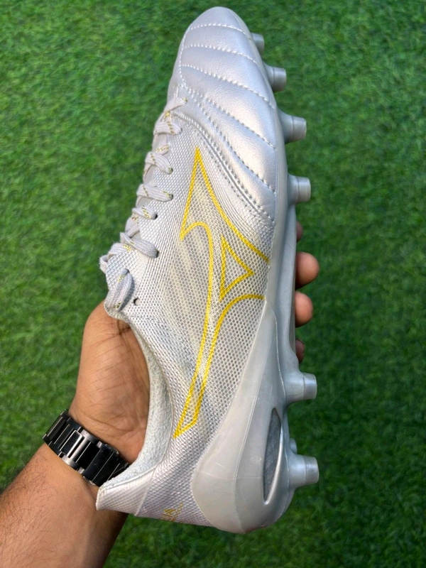 Mizuno Neo II silver Gold Low-top FG With Lace - 8