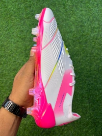 Predator Elite White Pink Low-top FG With Lace  - 7.5