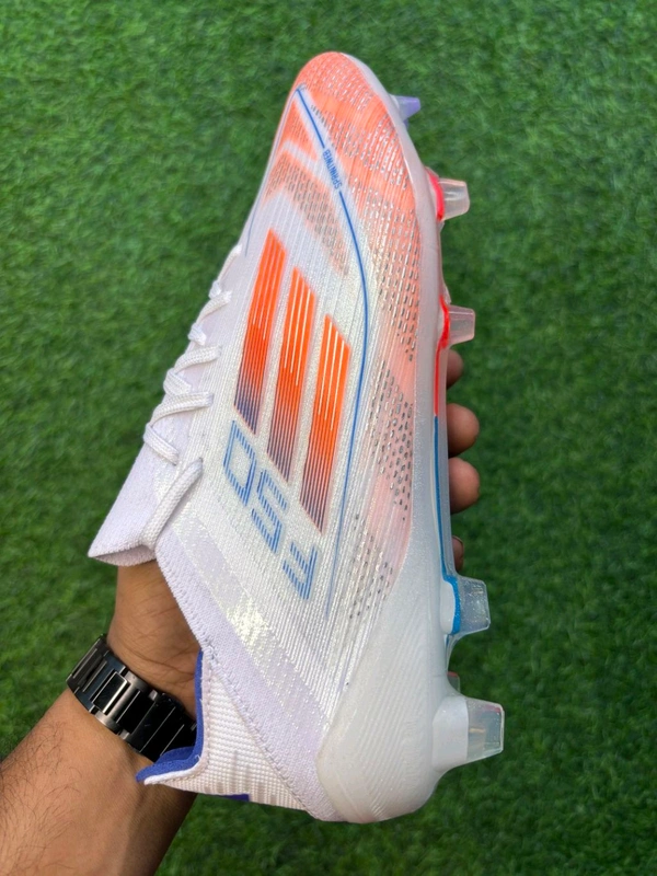 F50 Elite White Orange Colour Low-top FG With Lace - 9.5