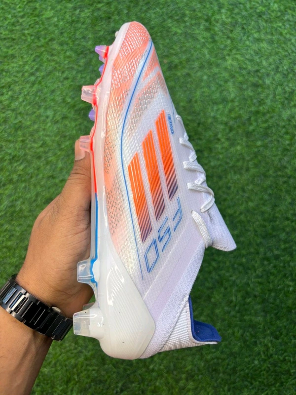 F50 Elite White Orange Colour Low-top FG With Lace - 9.5