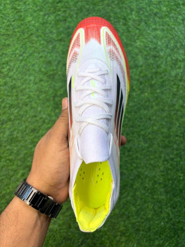 F50 Elite Orange And White Colour Low-top FG With Lace - 6