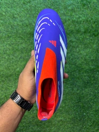 Predator Elite Blue Red Colour Low-top Without Lace  - 6.5