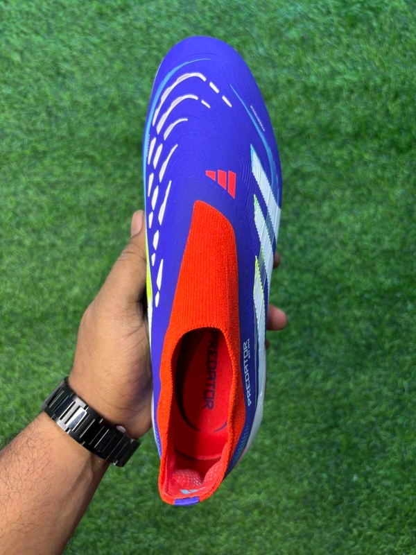 Predator Elite Blue Red Colour Low-top Without Lace  - 6.5