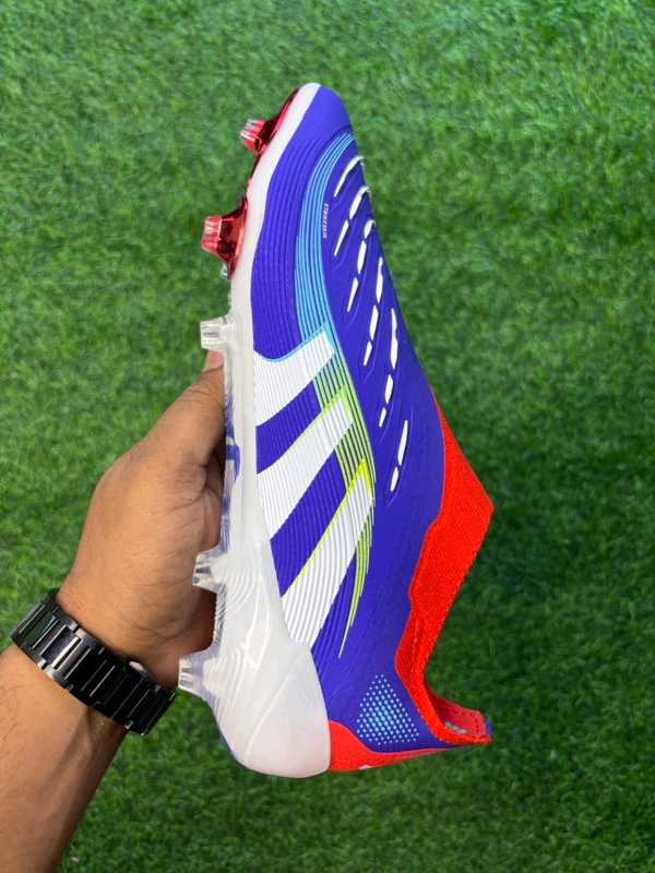 Predator Elite Blue Red Colour Low-top Without Lace  - 6.5