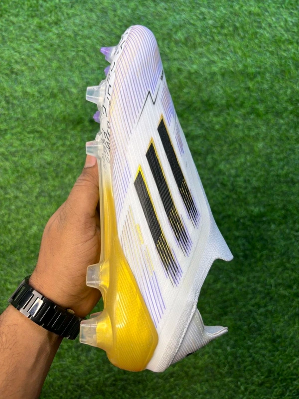 F50 Elite White Gold Colour Low-top FG Without Lace  - 8