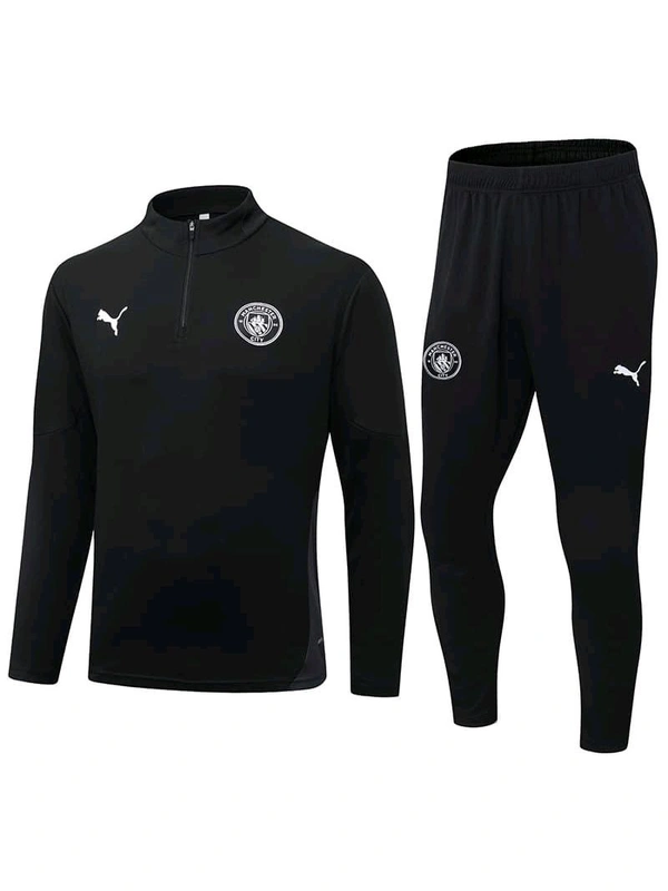 Manchester City Black Colour Training Suit  - L