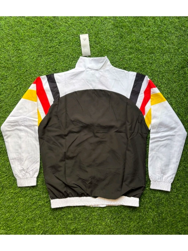 Germany White Colour Retro Style Windbreaker Jacket  - S