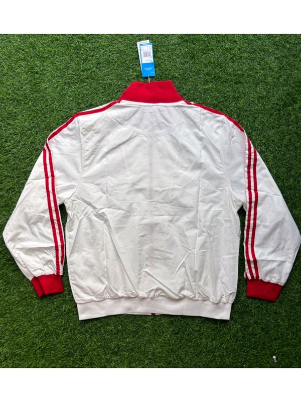 FC Bayern Munich White And Red Colour Windbreaker Jacket  - M