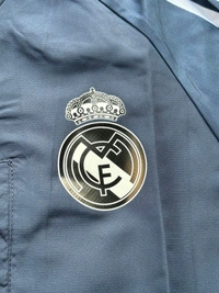 Madrid Navy Blue Colour Windbreaker Jacket With Hoodi  - S