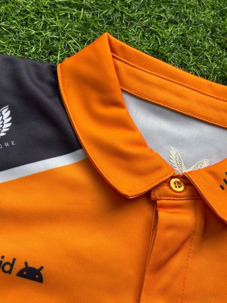 2025 McLaren F1 Team Polo shirt in Papaya and Black Colour