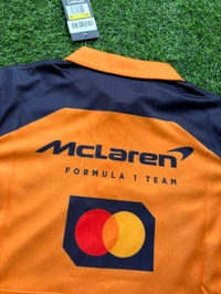 2025 McLaren F1 Team Polo shirt in Papaya and Black Colour  - S