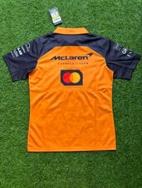 2025 McLaren F1 Team Polo shirt in Papaya and Black Colour  - L