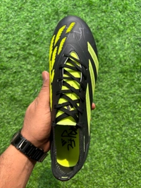 Predator Elite Black Green FG With Lace - 7.5