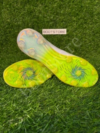 F50 Elite White Light Green Low-top FG With Lace - 6.5