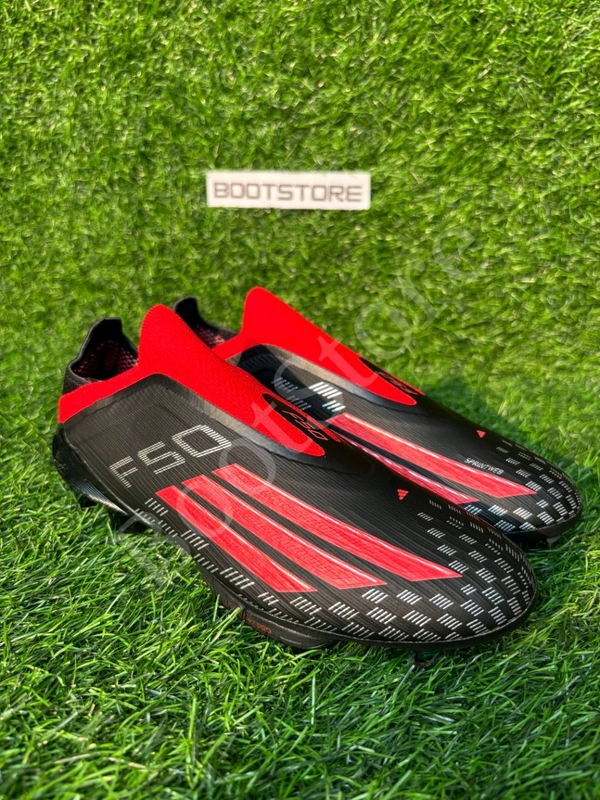 F50 Plus Black Red Colour Low-top FG Without Lace - 8